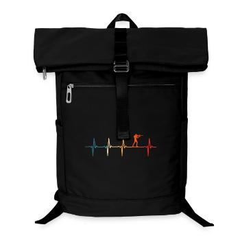 Biathlon rythme cardiaque biathlète ski - Sac à dos ordinateur - noir - Devant