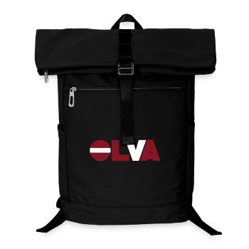 Lettland - Laptop-Rucksack  - Schwarz - Vorne