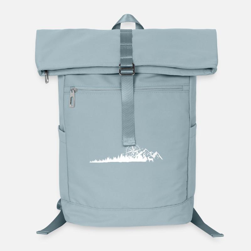 Kompass Bergkamm Silhouette Laptop-Rucksack 