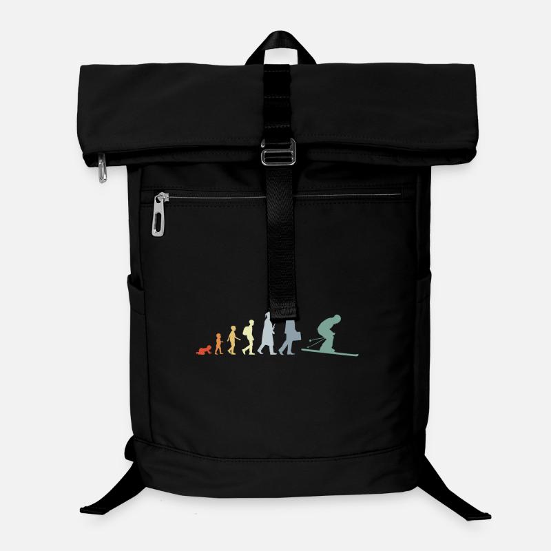 Evolution of skiing Laptop Backpack