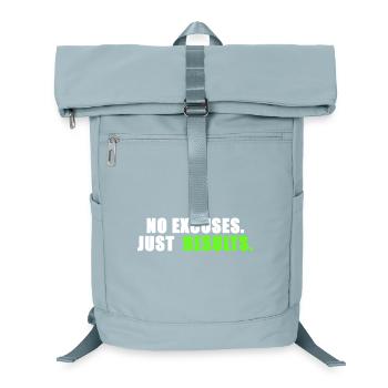 Aucune excuse. Juste des résultats. - Sac à dos ordinateur - bleu glacier - Devant