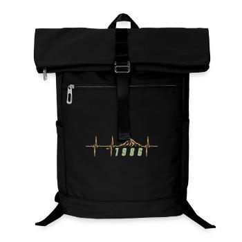 Pixel Rétro 40 Ans Quarantaine Cadeau Fête 1986 - Sac à dos ordinateur - noir - Devant
