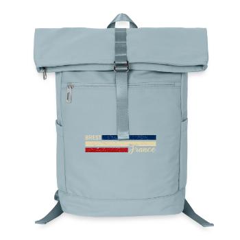 France - Brest - France - Flag - Stripes - Laptop Backpack - ice blue - Front