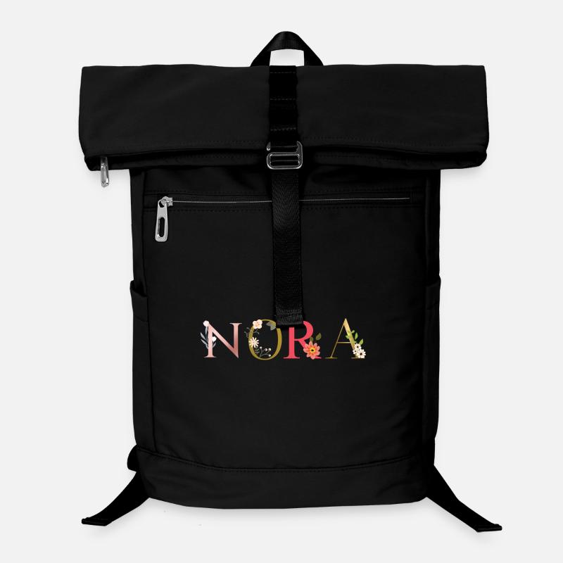 NORA name decorated with flowers Laptop Backpack