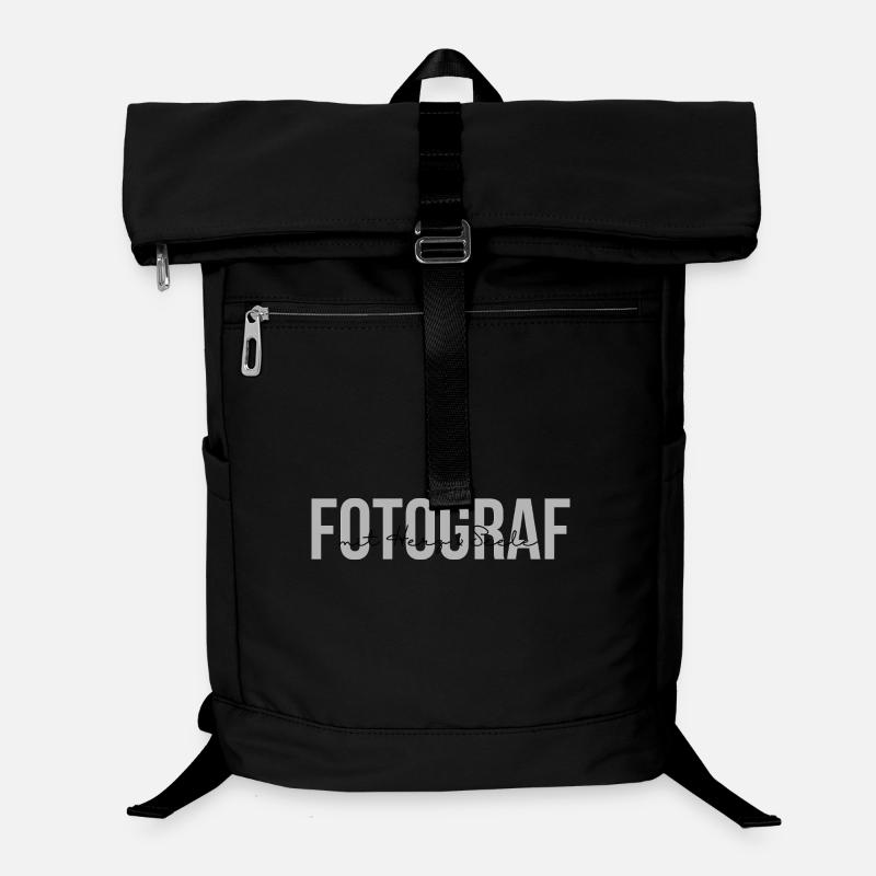 Fotograf mit Herz und Seele (Black) - Laptop-Rucksack  - Schwarz