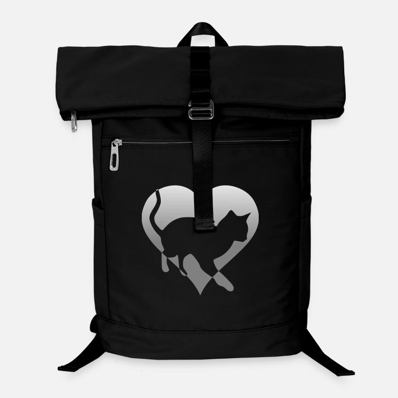 Katze Kätzchen in einem Herz Laptop-Rucksack 