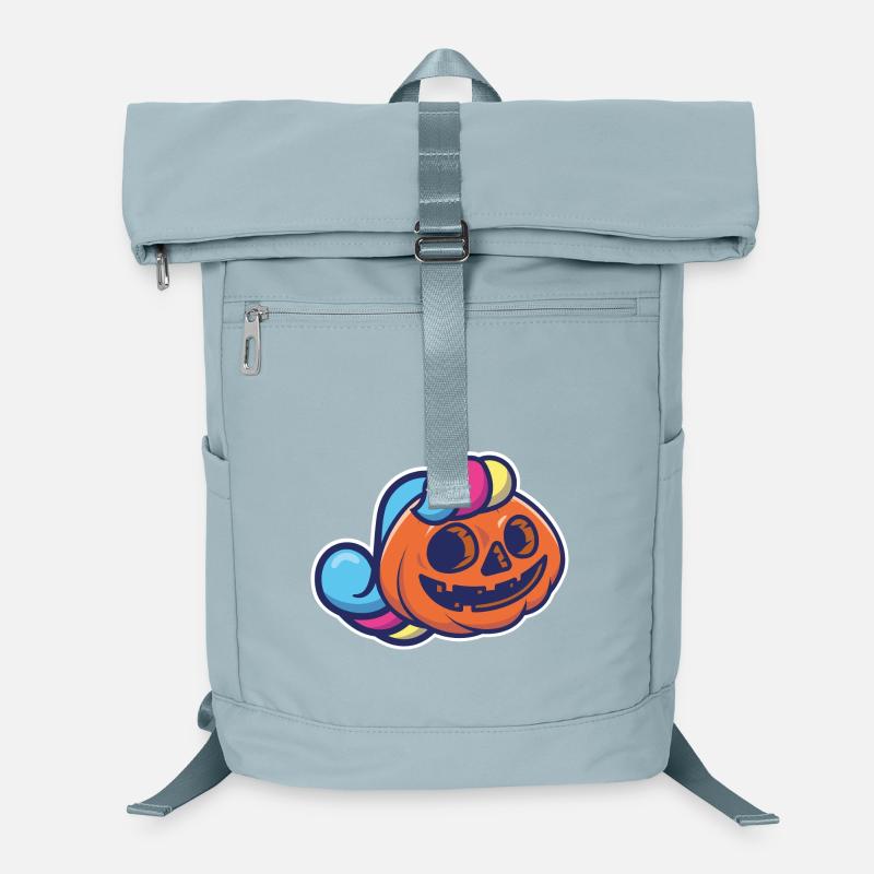 Pumpkin Lantern in Unicorn Halloween Humor Laptop Backpack