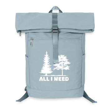 Wald Natur Birke all i need Baum lustige Sprüche - Laptop-Rucksack  - Eisblau - Vorne