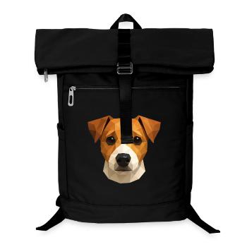 Mignon Jack Russell Terrier – Polygon Dog Design - Sac à dos ordinateur - noir - Devant