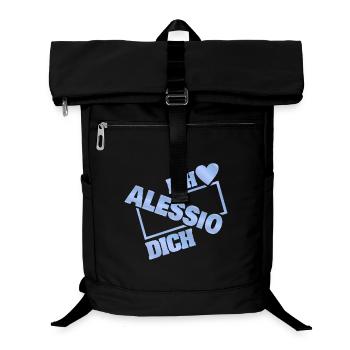 Alessio als Couple - Laptop-Rucksack  - Schwarz - Vorne