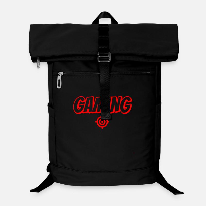Gaming Schriftzug mit Strokesymbol Laptop-Rucksack 