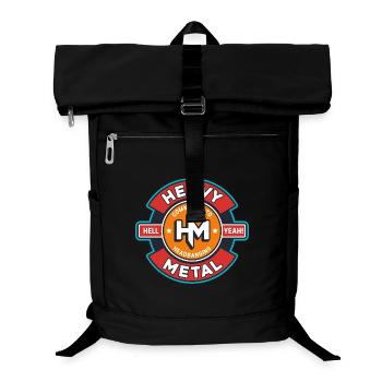 Emblème rétro Heavy Metal - Sac à dos ordinateur - noir - Devant