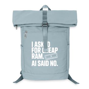 Ich habe nach günstigem RAM gefragt. KI sagte nein. - Laptop-Rucksack  - Eisblau - Vorne