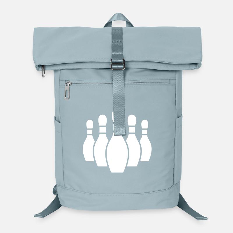 Silhouette des quilles de bowling Sac à dos ordinateur