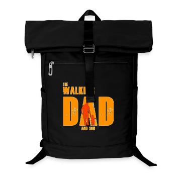 Parodie du thème Papa et Fils - Sac à dos ordinateur - noir - Devant