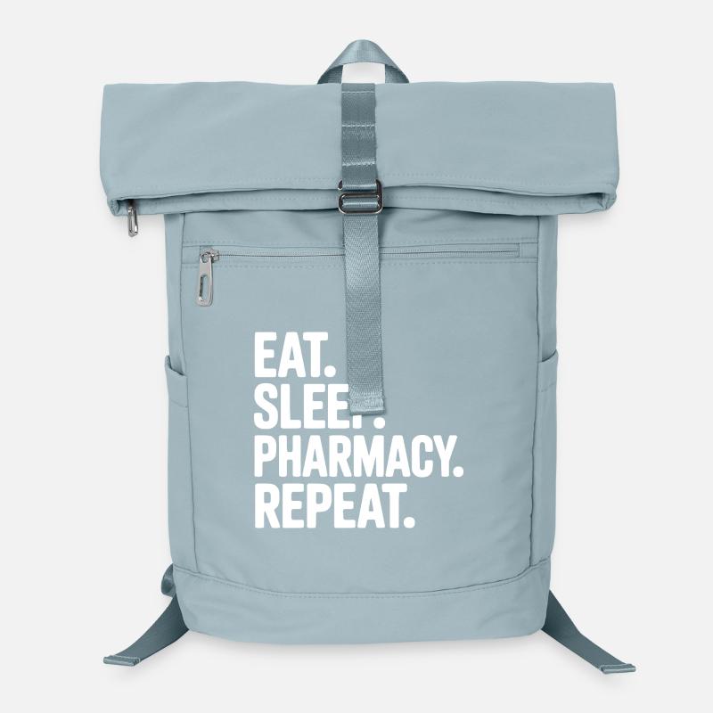 Mange. Dors. Pharmacie. Répétez. Sac à dos ordinateur