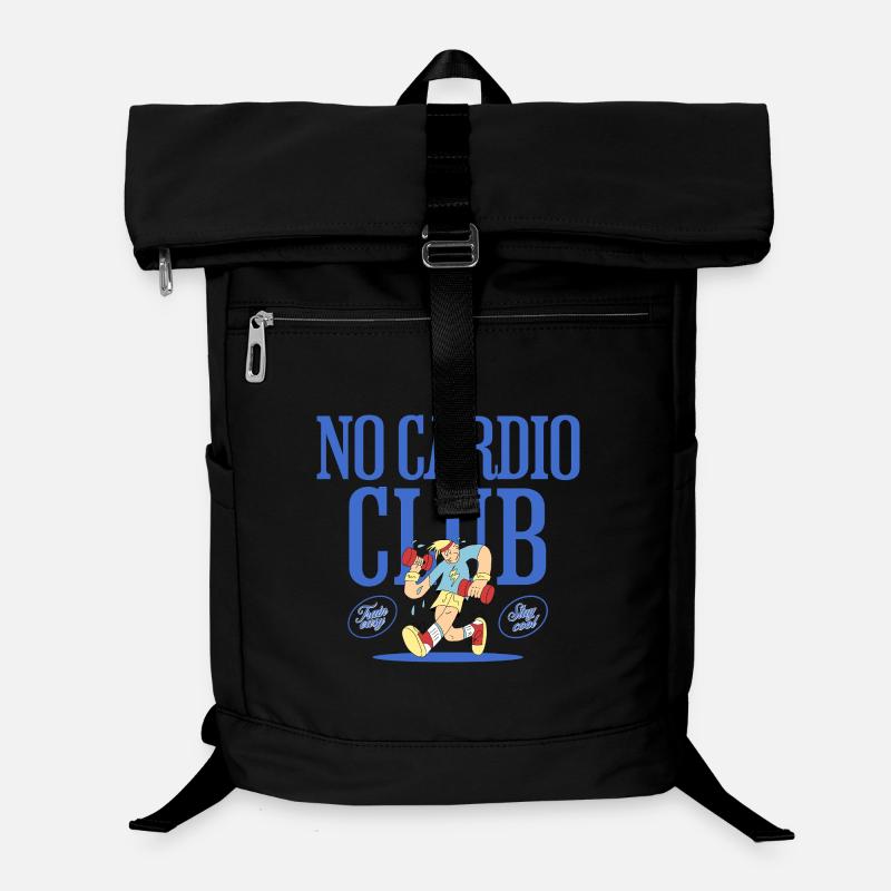 No Cardio Club – Gym Humor Design Laptop-Rucksack 