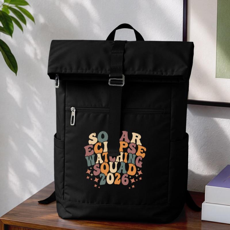 Solar Eclipse Squad 2026 Laptop-Rucksack