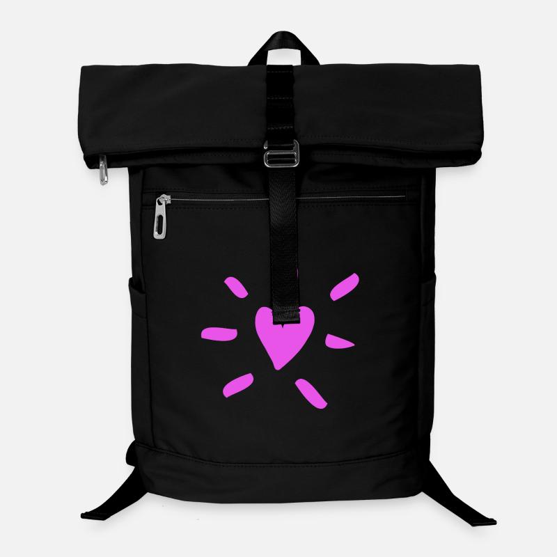 Heart Radiance Love Pink Comic Like Fan Sac à dos ordinateur