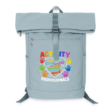 Activity Professionals Heart Colorful Handprints of the - Laptop Backpack - ice blue - Front