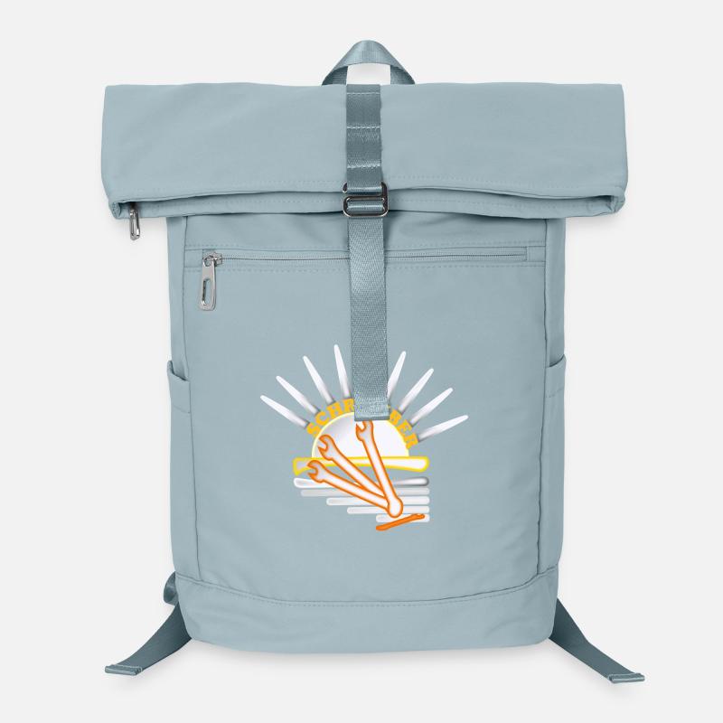 Mechaniker Schrauber mit Schraubenschlüsseln Laptop-Rucksack