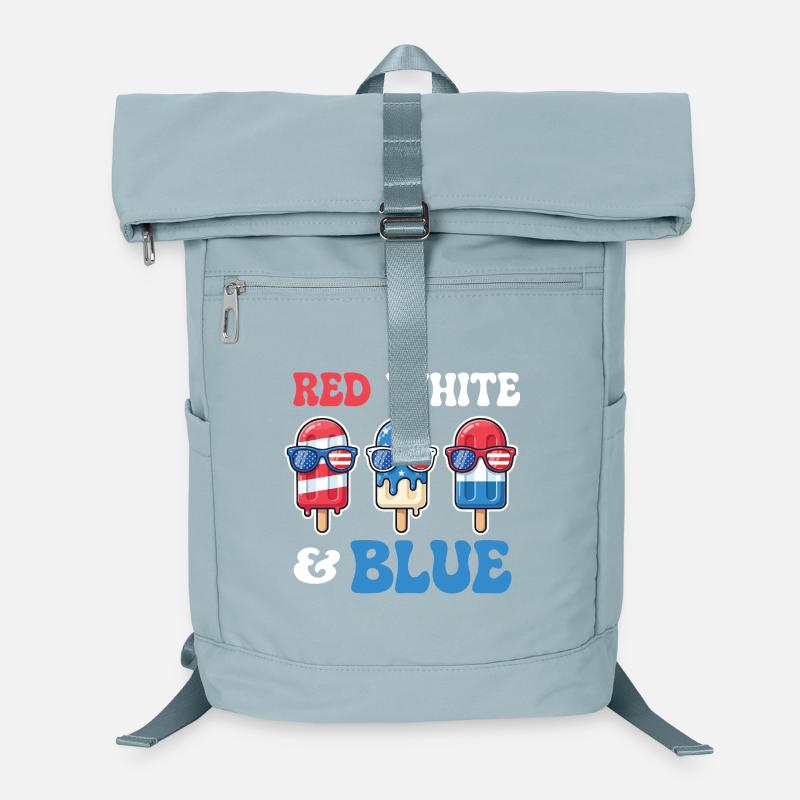 Red White Blue Patriotic Fourth July Laptop Backpack