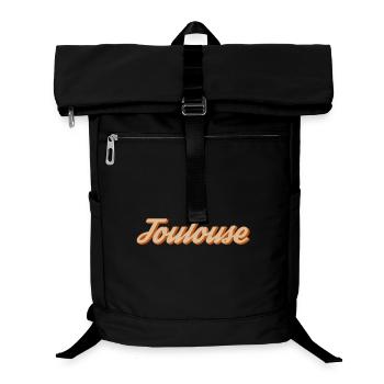 Vintage Toulouse Lettering - Laptop Backpack - black - Front