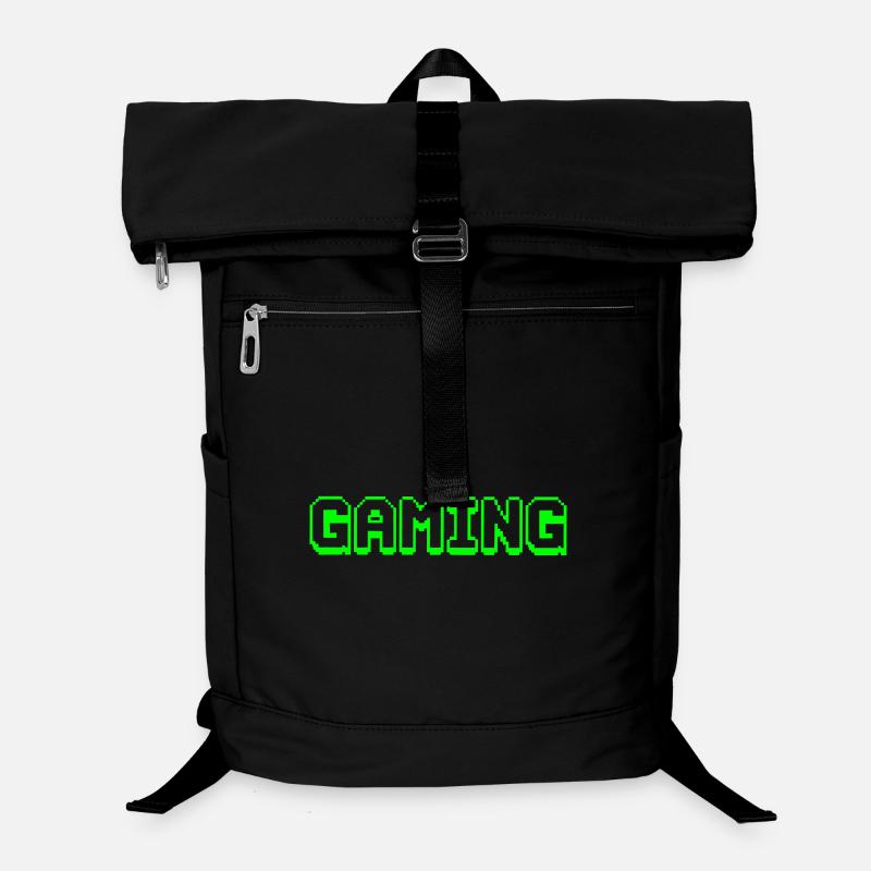 Neon Pixel Gaming Design Laptop-Rucksack 
