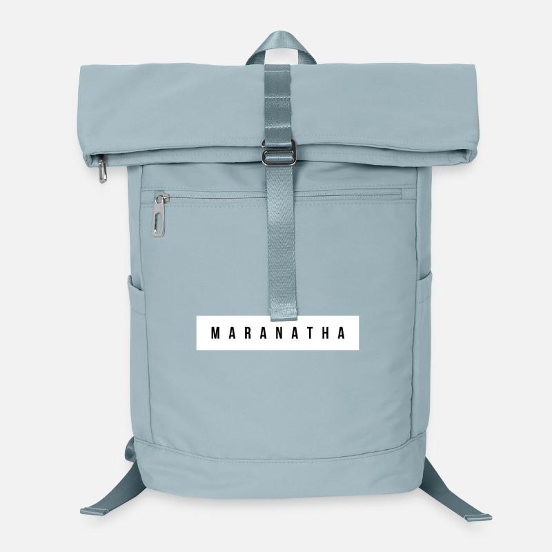 Maranatha Uppercase Typography Laptop Backpack