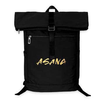 Asana Gold Posture assise Yoga Méditation om Namaste - Sac à dos ordinateur - noir - Devant