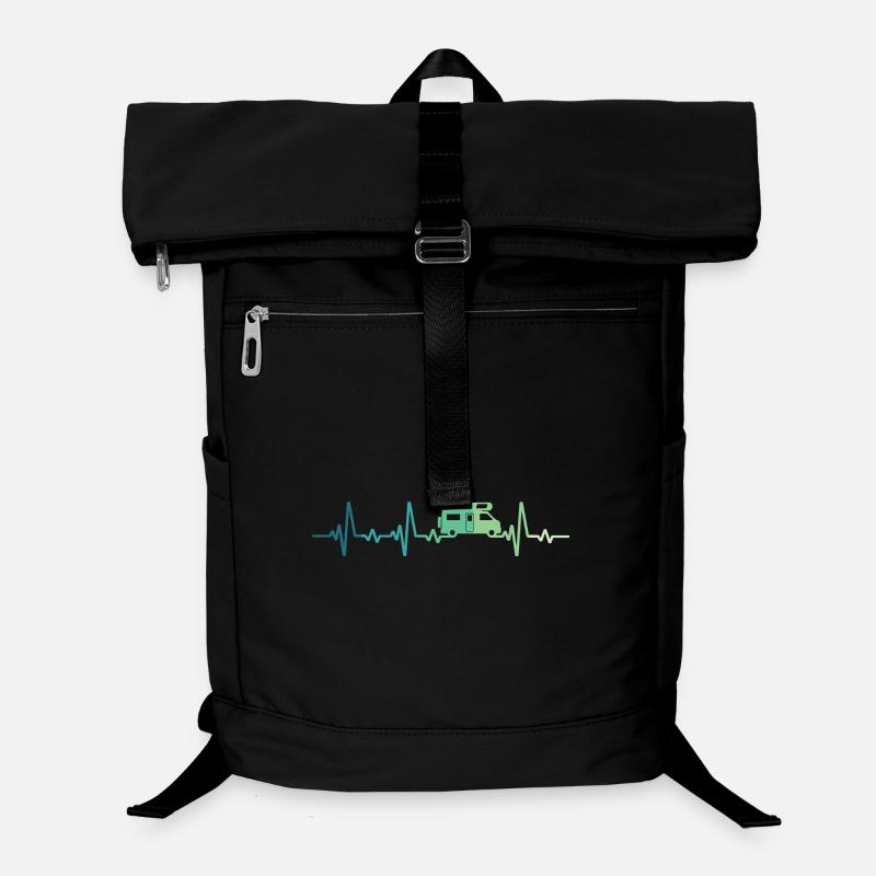 Campervan Heartbeat Camping T-Shirt Laptop-Rucksack 