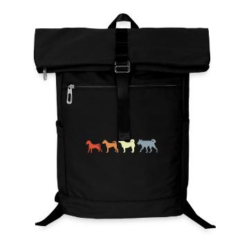 Vintage Dog Evolution - Laptop-Rucksack  - Schwarz - Vorne