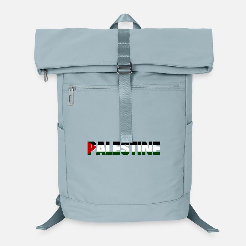 Palestine Lettering Design Flag Laptop Backpack