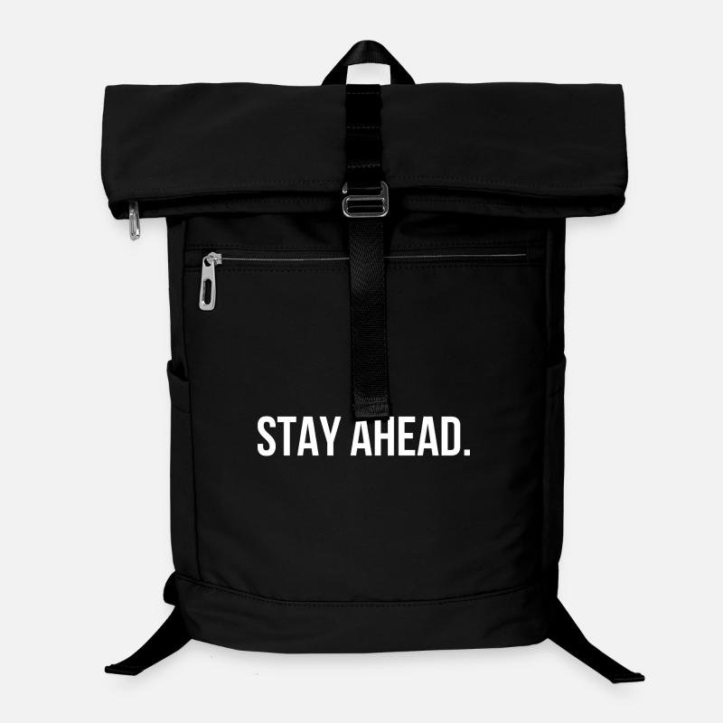STAY AHEAD. | Greyline Official - Laptop Backpack - black