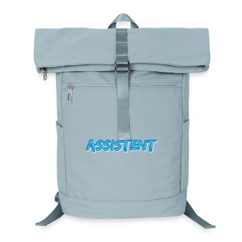 Assistent als Comic - Laptop-Rucksack  - Eisblau - Vorne