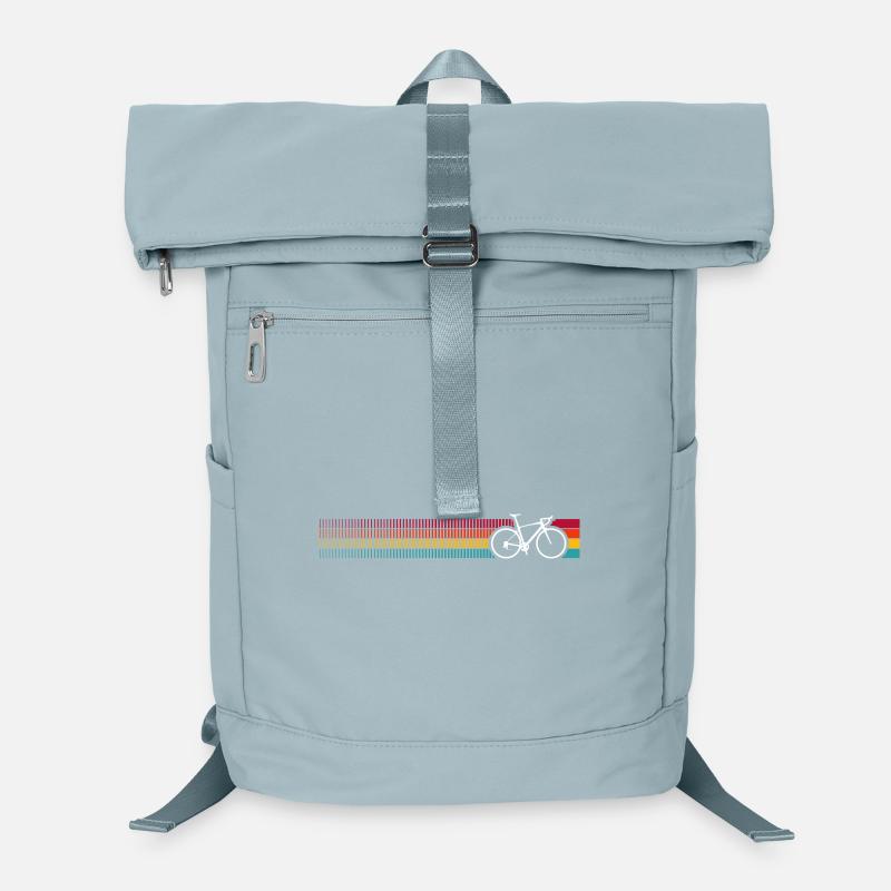 Motif de vélo arc-en-ciel vibrant Sac à dos ordinateur