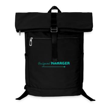 Design Feelgood Manager mint arrow - Laptop-Rucksack  - Schwarz - Vorne