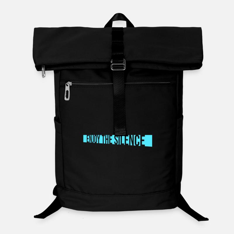Enjoy The Silence Spruch Ruhe Stille Introvertiert Laptop-Rucksack 