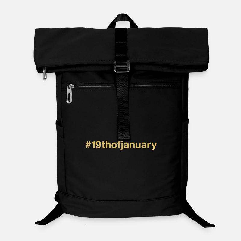 né le 19 janvier Anniversaire anniversaire Sac à dos ordinateur