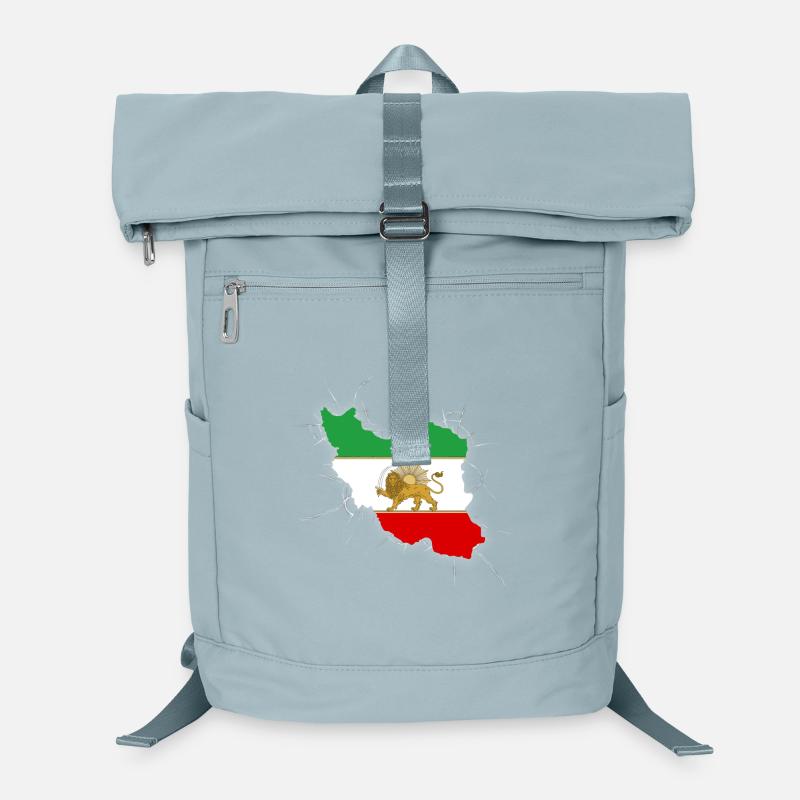 Drapeau Iran Lion et Soleil - شیر خورشید Sac à dos ordinateur