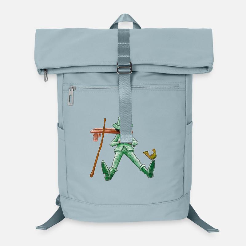 Ein Nickerchen für den grünen Wanderer "GreenVagrant" Laptop-Rucksack 