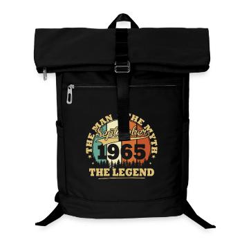 Vintage September 1965 Birthday Gift 60 Year - Laptop Backpack - black - Front