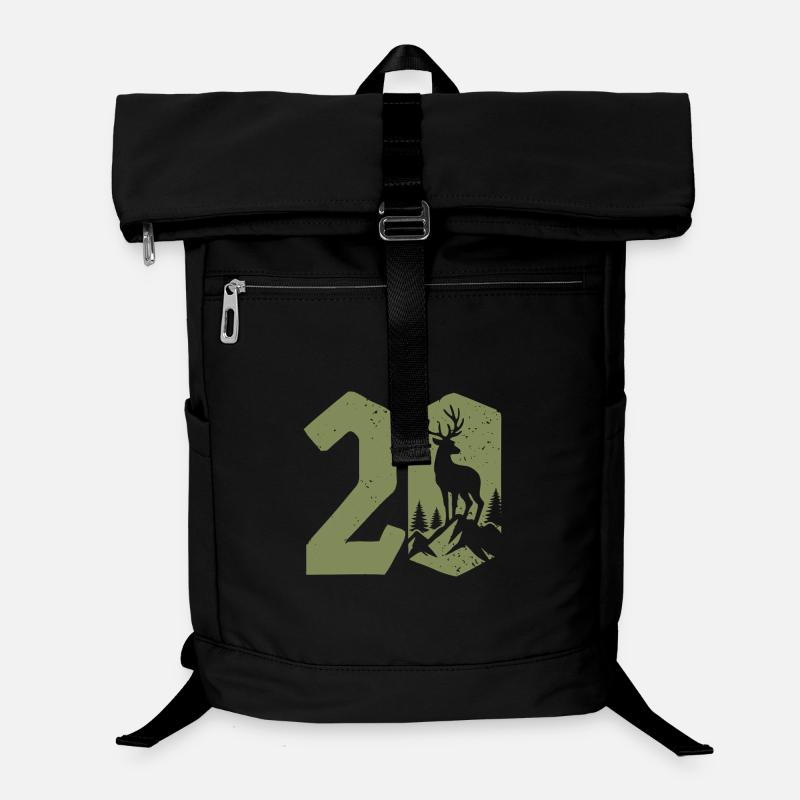 Jäger 20. Geburtstag Jagd 20 Jahre Zahl Hirsch Laptop-Rucksack 