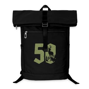 Chasseur 50e anniversaire Chasse 50 ans Nombre Cerf - Sac à dos ordinateur - noir - Devant