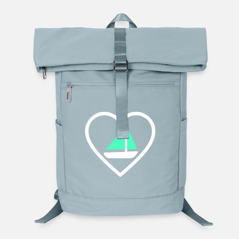 Heart Sailing – Boat Lover Design Laptop Backpack