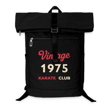 Millésime 1975 – Année de naissance rétro du Karate Club - Sac à dos ordinateur - noir - Devant