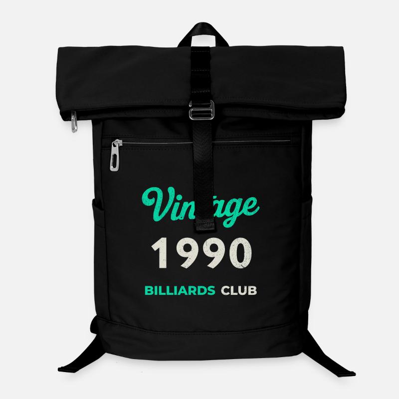 Vintage 1990 – Club de billard rétro Année de naissance Sac à dos ordinateur