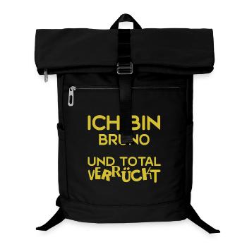 Vorname Bruno - Laptop-Rucksack  - Schwarz - Vorne