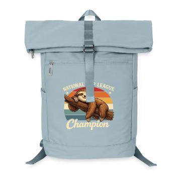 Nap Champion Sloth Shirt Funny Lazy Gift - Laptop-Rucksack  - Eisblau - Vorne