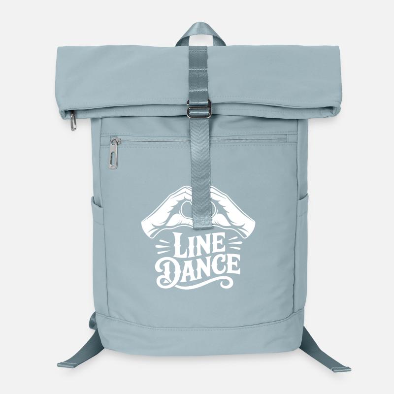 Line Dance Herzhand Logo Laptop-Rucksack 